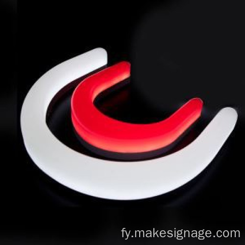 Oanpaste akryl neon tekens